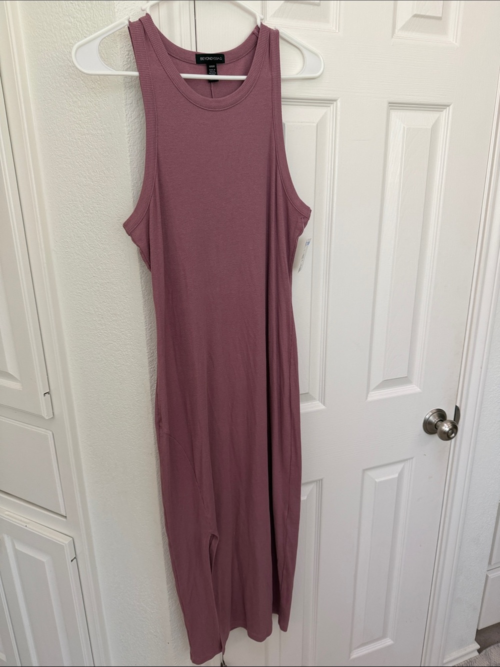 Beyond Yoga Mauve Sleeveless Maxi Dress